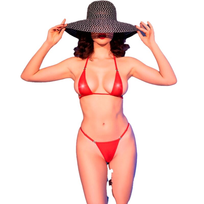 Chilirose - cr 4840 micro bikini rouge s/m