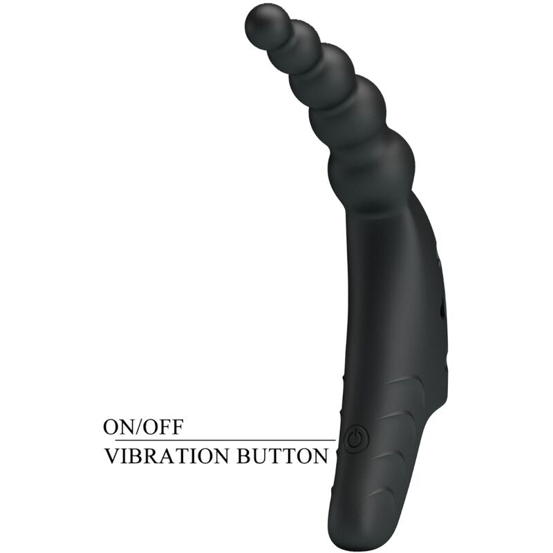 Pretty Love – Doigt Vibrant 10 Modes de Vibration Rechargeable – Noir