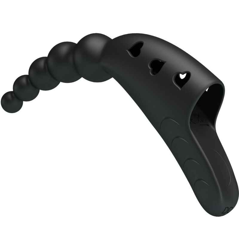 Pretty Love – Doigt Vibrant 10 Modes de Vibration Rechargeable – Noir