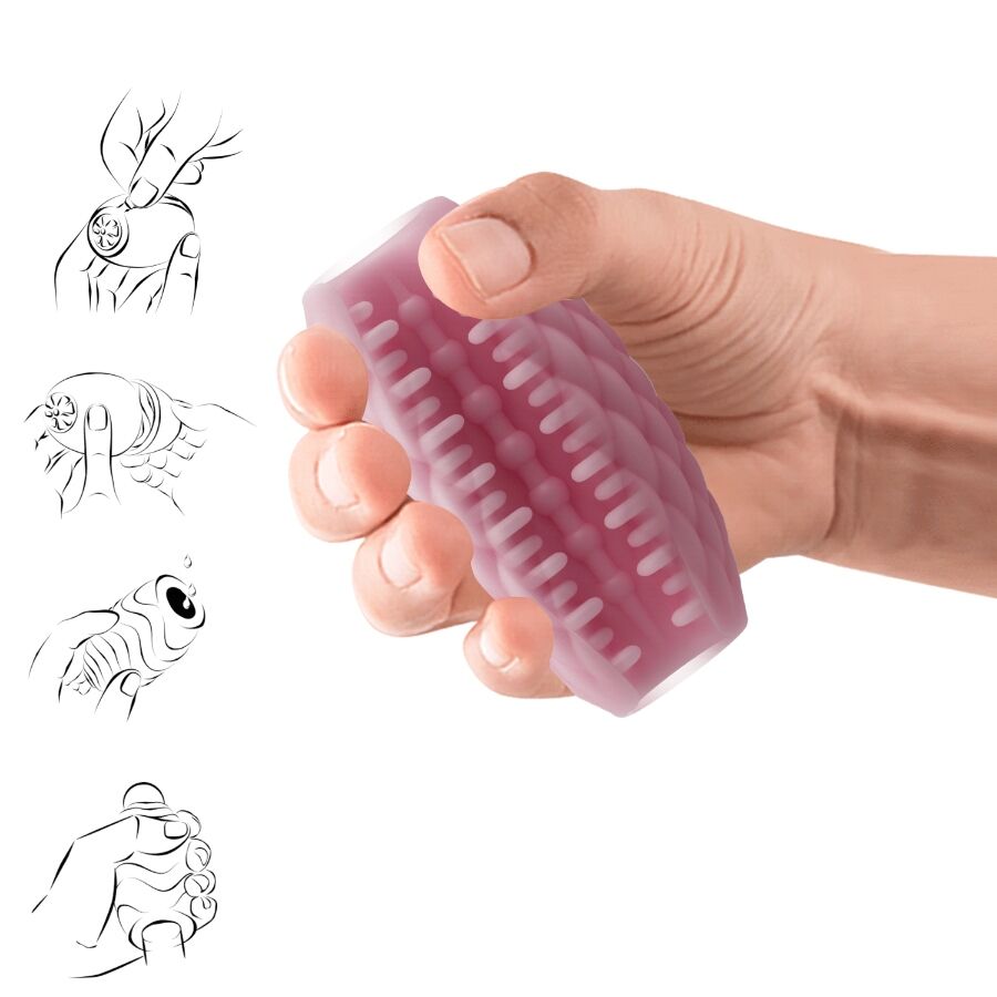 Pretty love - masturbateur pour homme en silicone athena eros rose