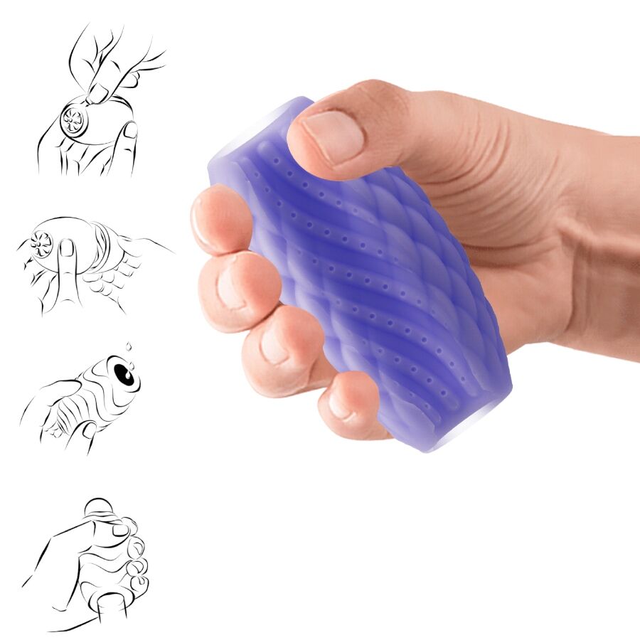 Pretty love - masturbateur pour homme en silicone athena eros violet
