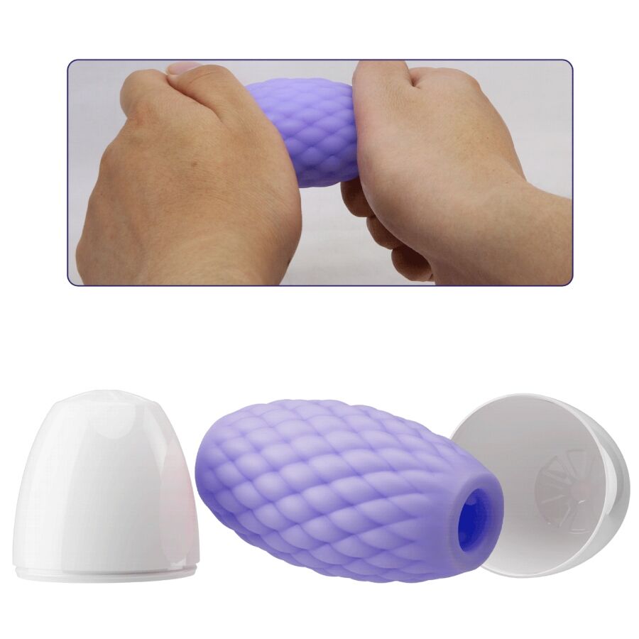Pretty love - masturbateur pour homme en silicone athena eros violet