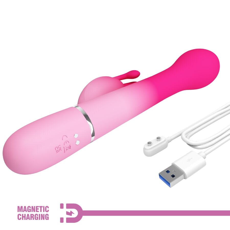 Pretty Love – Stimulateur Rabbit en Silicone Dejon Rose