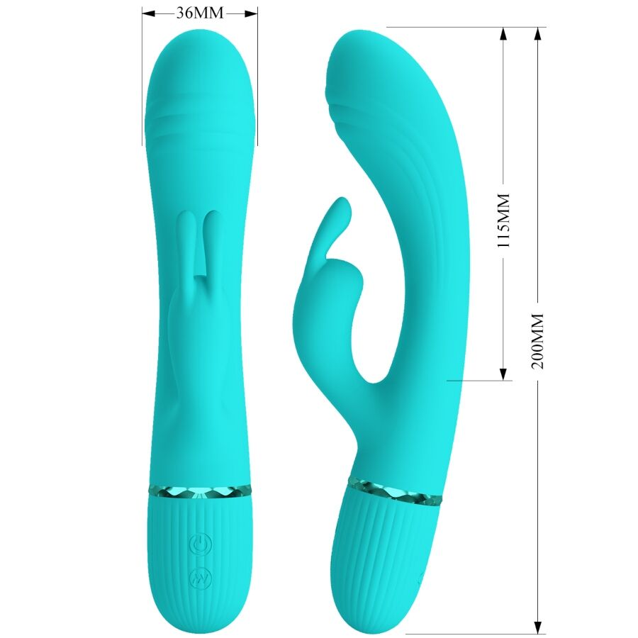 Pretty Love Sextoy Rabbit Scocco Turquoise