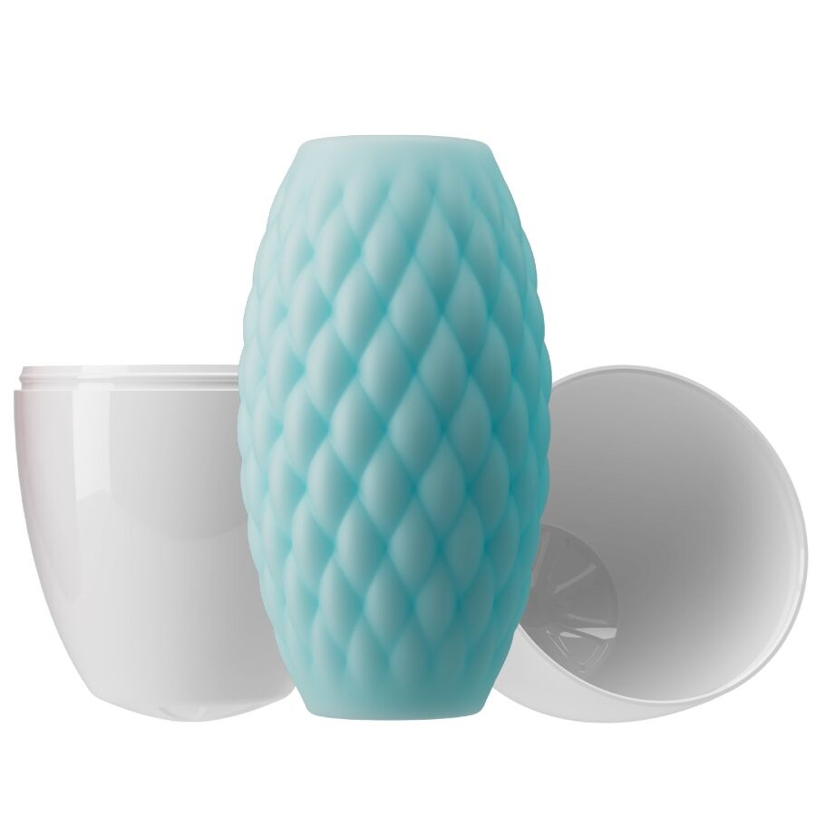 Pretty love - masturbateur pour homme en silicone athena eros bleu ciel