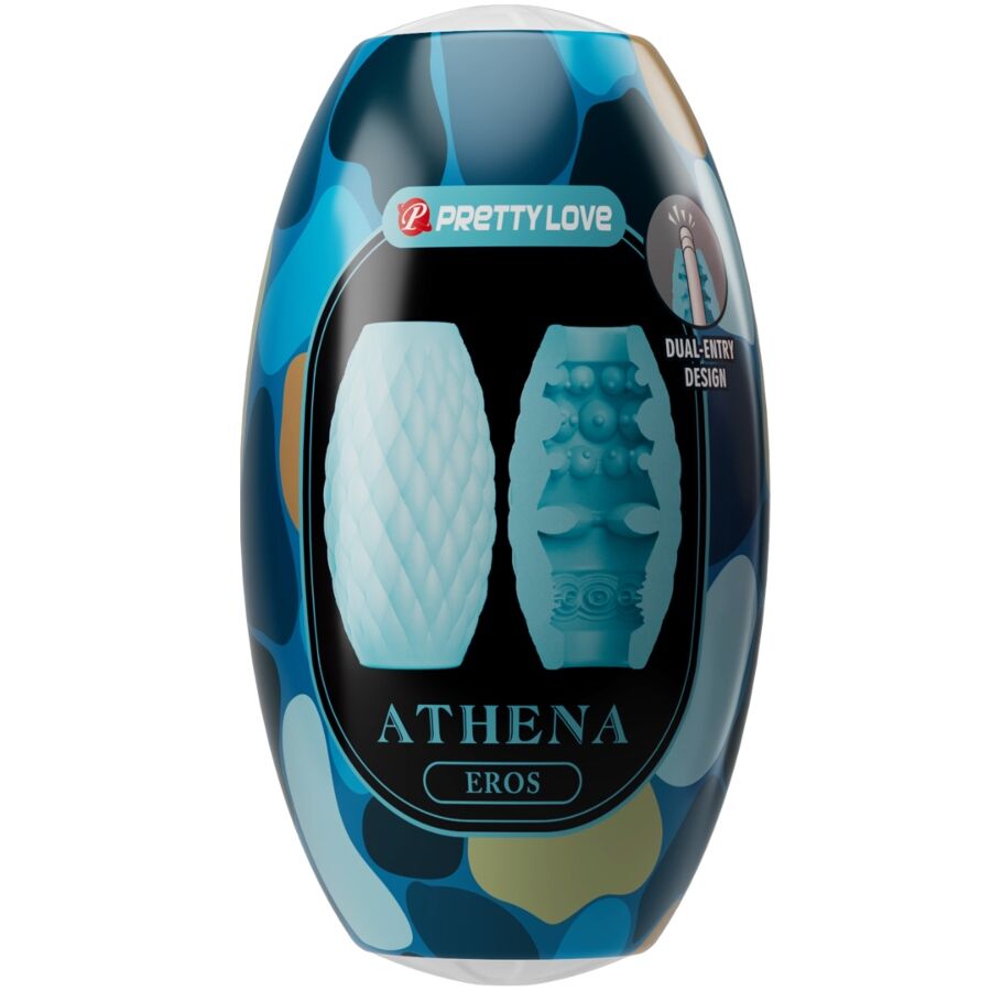 Pretty love - masturbateur pour homme en silicone athena eros bleu ciel