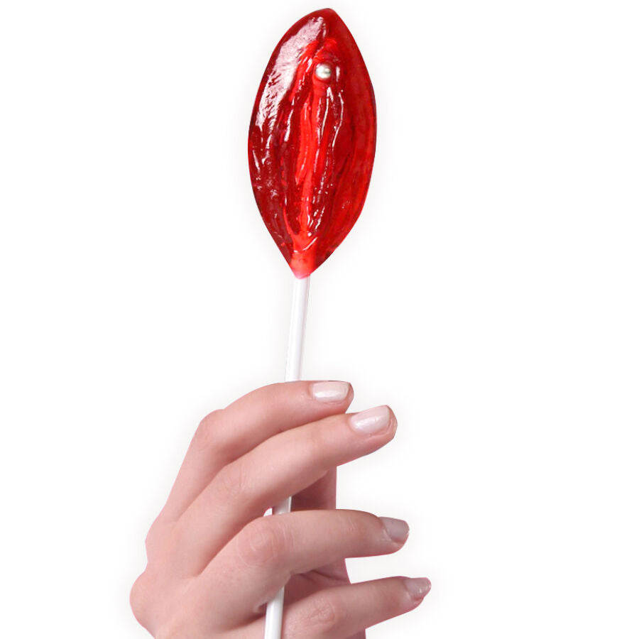 Secret Play – Présentoir de 40 Sucettes en forme de Vagin - Fraise