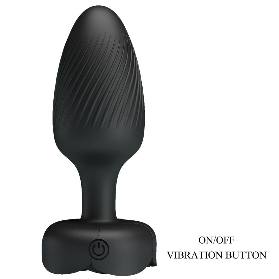 Plug Anal Vibrant LED Varian Noir 10,8 cm - Pretty Love