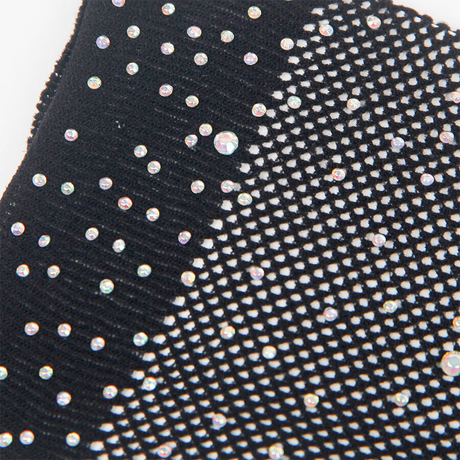 Gants Shine Transparents Noirs S/M - Subblime - SUBBLIME ACCESORIES