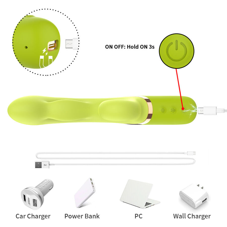 Vibromasseur Gonflable Point A Armony Vert - Armony