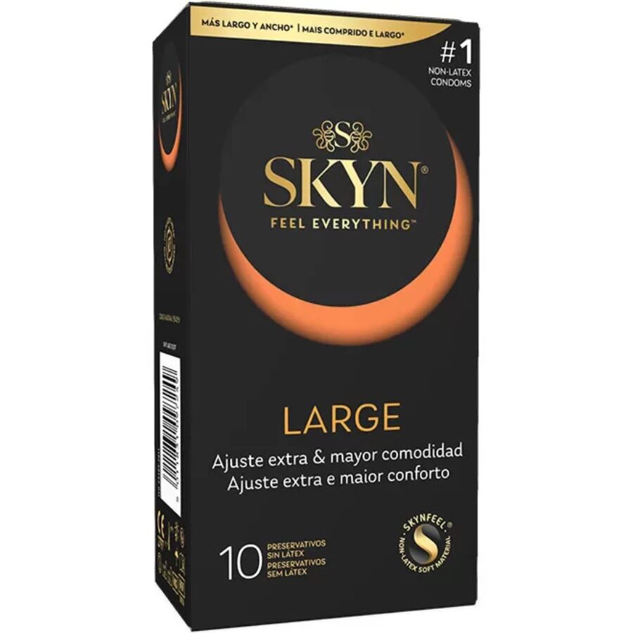 SKYN - Préservatifs XL sans latex Large - Boîte de 10