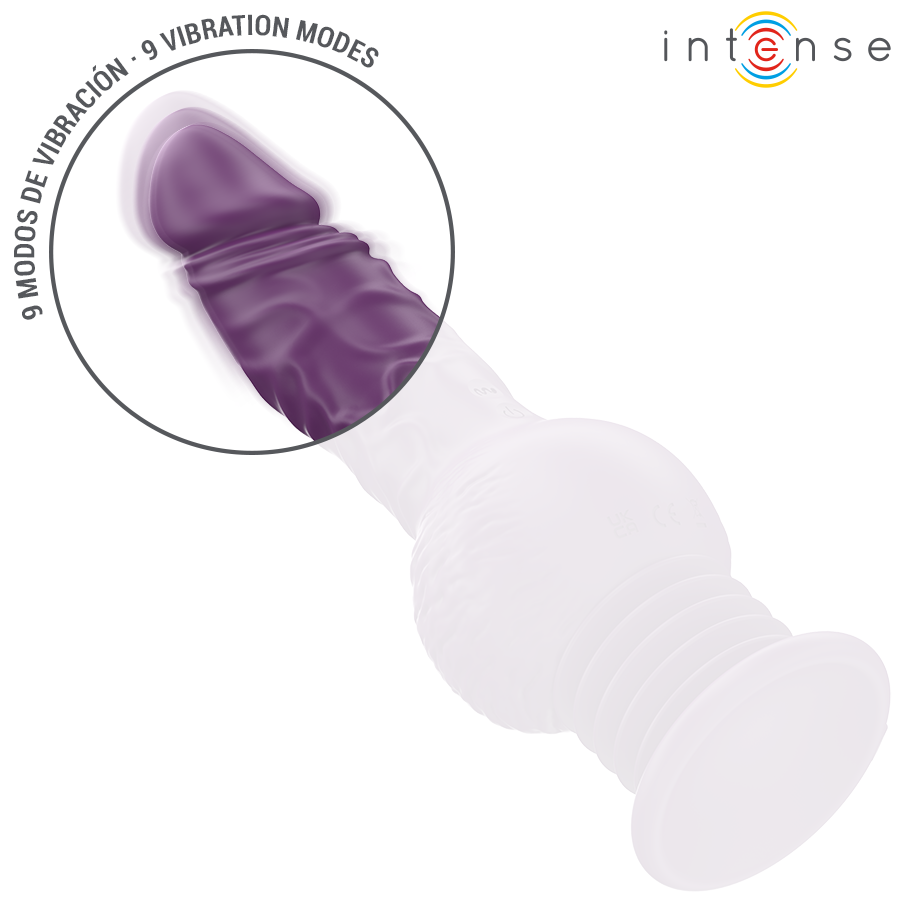 INTENSE - VIBRATEUR MULTIFONCTION TATUM AVEC VIBRATION DE HAUT EN BAS 24 CM VIOLET