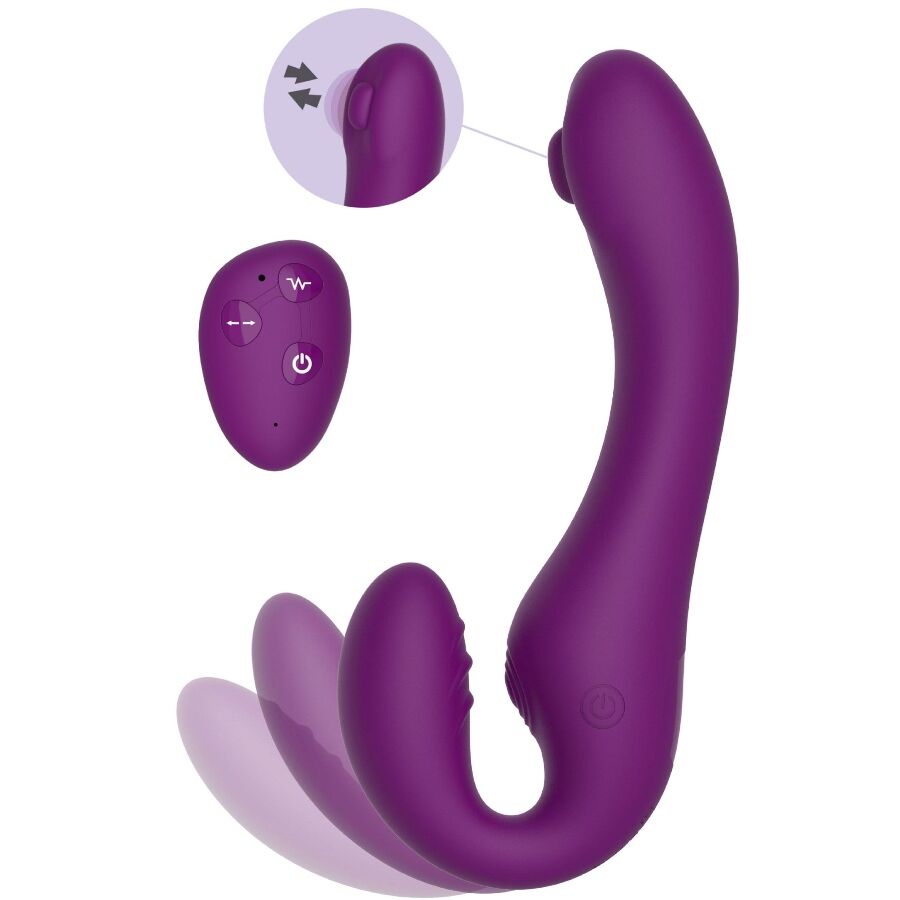 Vibrateur Strapless 2 en 1 Xocoon Télécommandé Violet - Xocoon