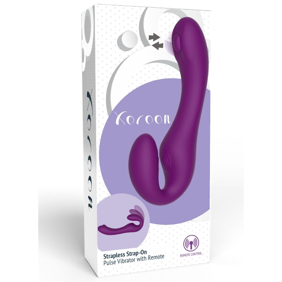 Vibrateur Strapless 2 en 1 Xocoon Télécommandé Violet - Xocoon