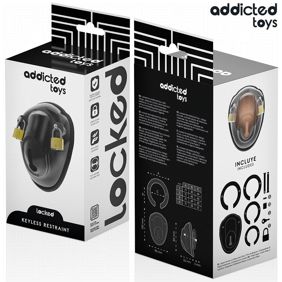 Cage de Chasteté Locked Coquille 11,5 cm - Addicted Toys