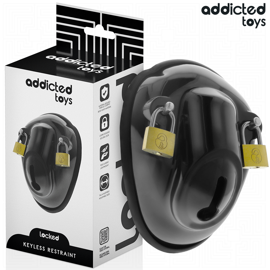 ADDICTED TOYS LOCKED - À PÉNIS VERROUILLÉE SANS CLÉ 11,5 CM