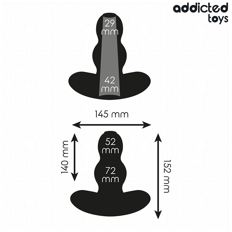 ADDICTED TOYS - PLUG ANAL CREUX TAILLE XXL 15,2 CM
