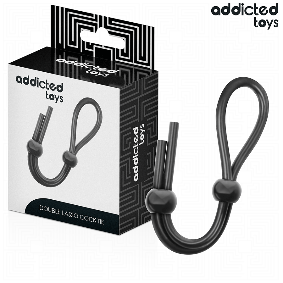 Anneau Pénien Corde Silicone Double Boucle - Addicted Toys