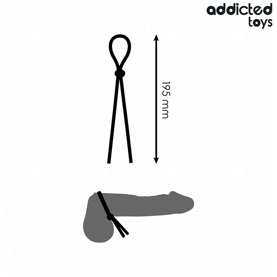 Corde Pénis Silicone Boucle Unique - Addicted Toys