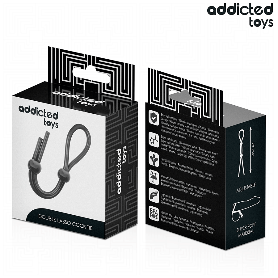 ADDICTED TOYS - CORDE EN SILICONE POUR LE PÉNIS À DOUBLE BOUCLE