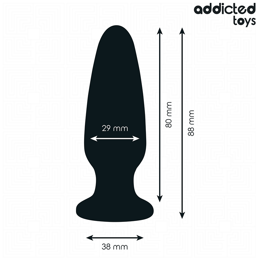 Plug Anal avec Bijou Taille S 8,8 cm - Addicted Toys
