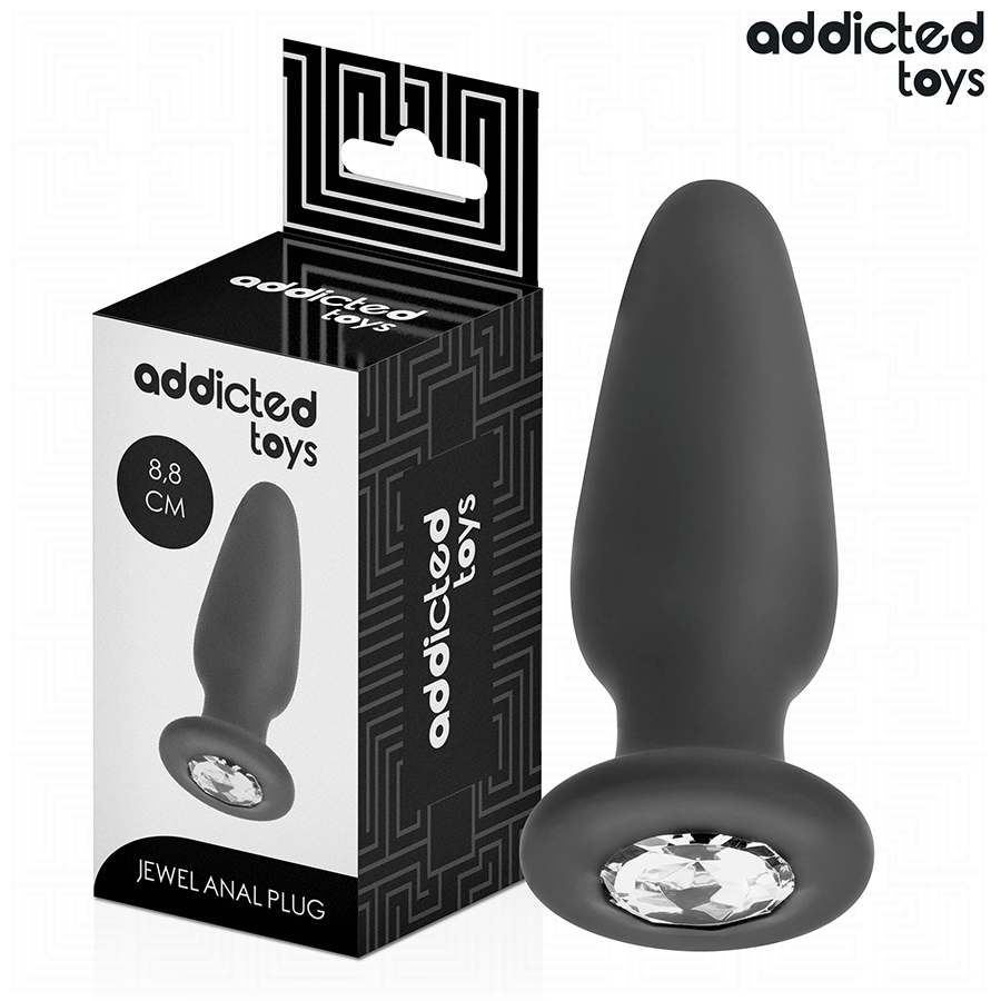 ADDICTED TOYS - PLUG ANAL AVEC BIJOU TAILLE S 8,8 CM