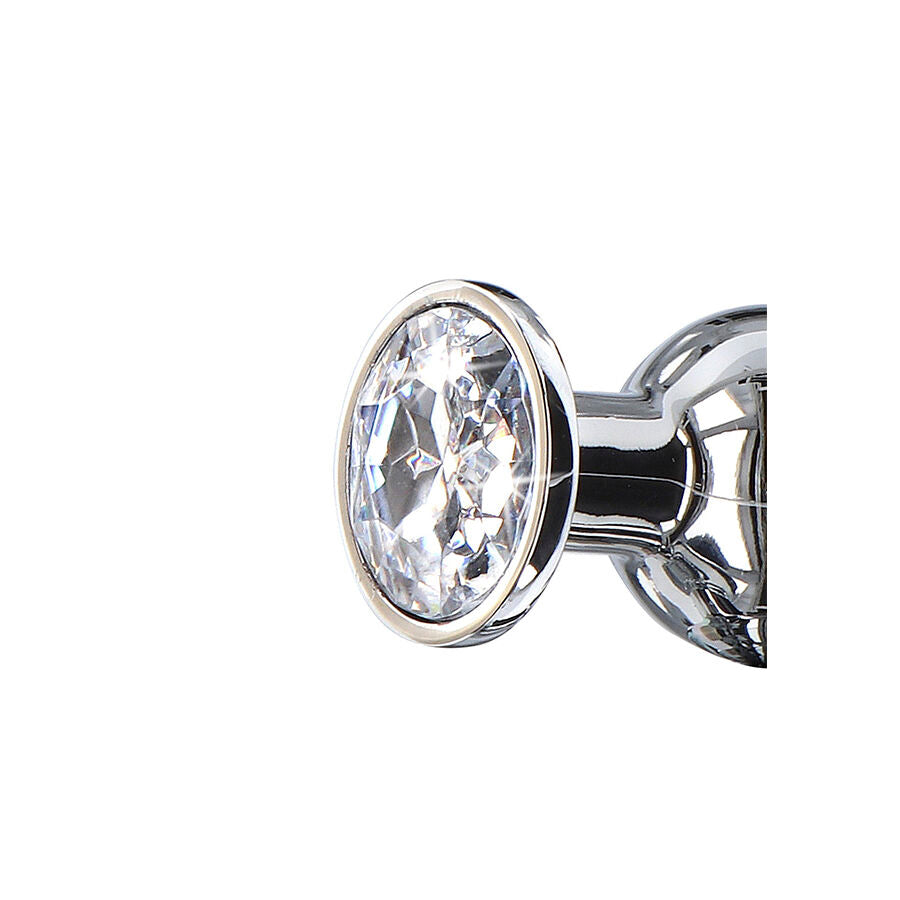 Plug Anal Diamante Bum Bijou Grand Argent - ToyJoy