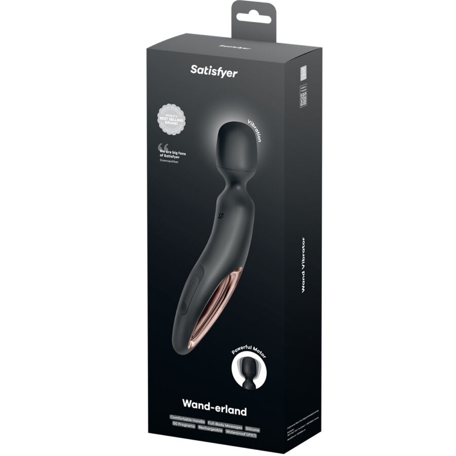 Satisfyer - Vibromasseur Baguette Wand-erland - Noir