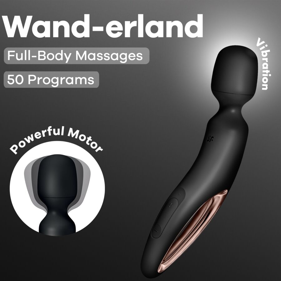 Satisfyer - Vibromasseur Baguette Wand-erland - Noir