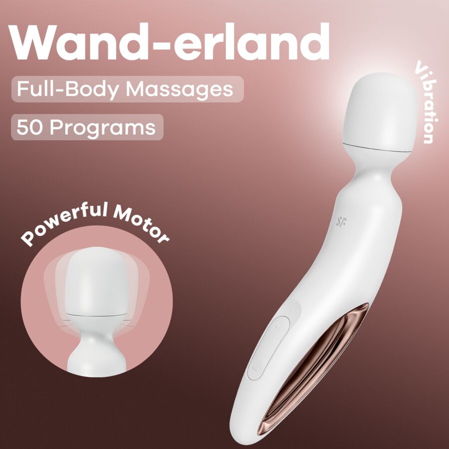 Satisfyer - Vibromasseur Baguette Wand-erland - Blanc