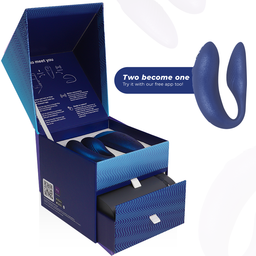 We Vibe - Chorus stimulateur connecté pour couple - Bleu métallique