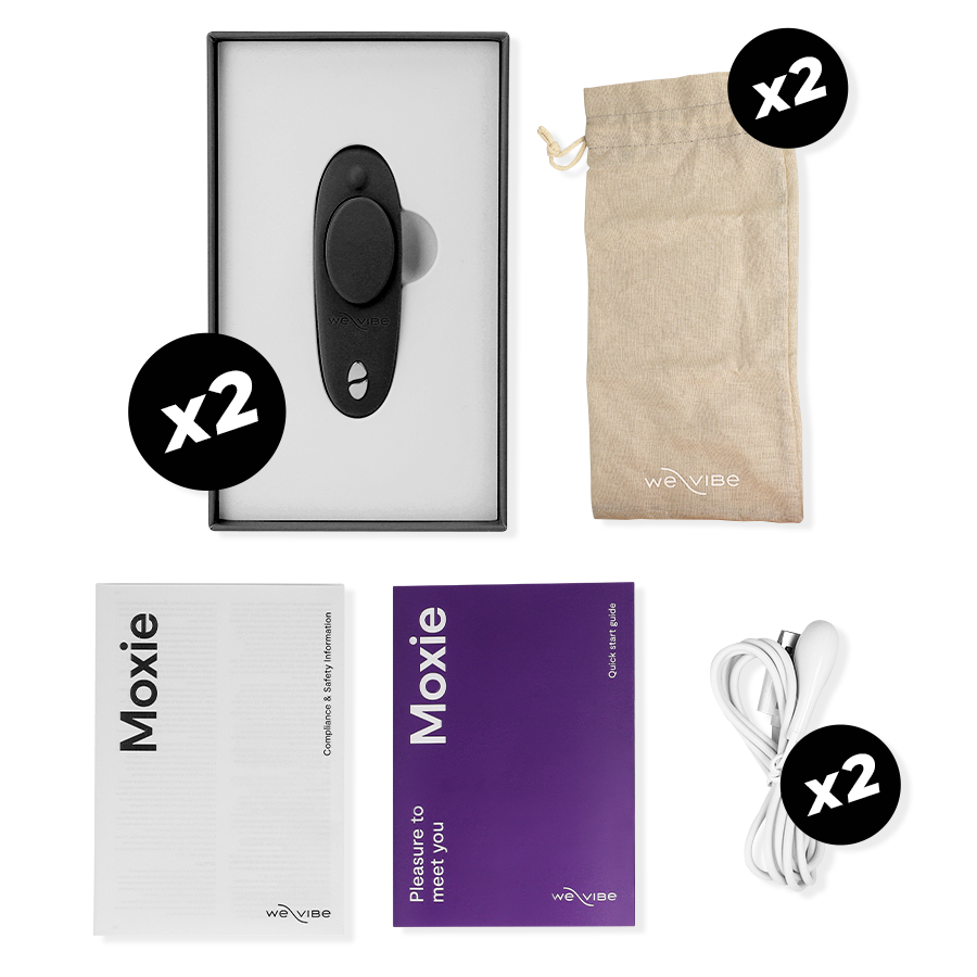 We-Vibe - Coffret 2 Stimulateurs Connectés Tease Us 2 x Moxie