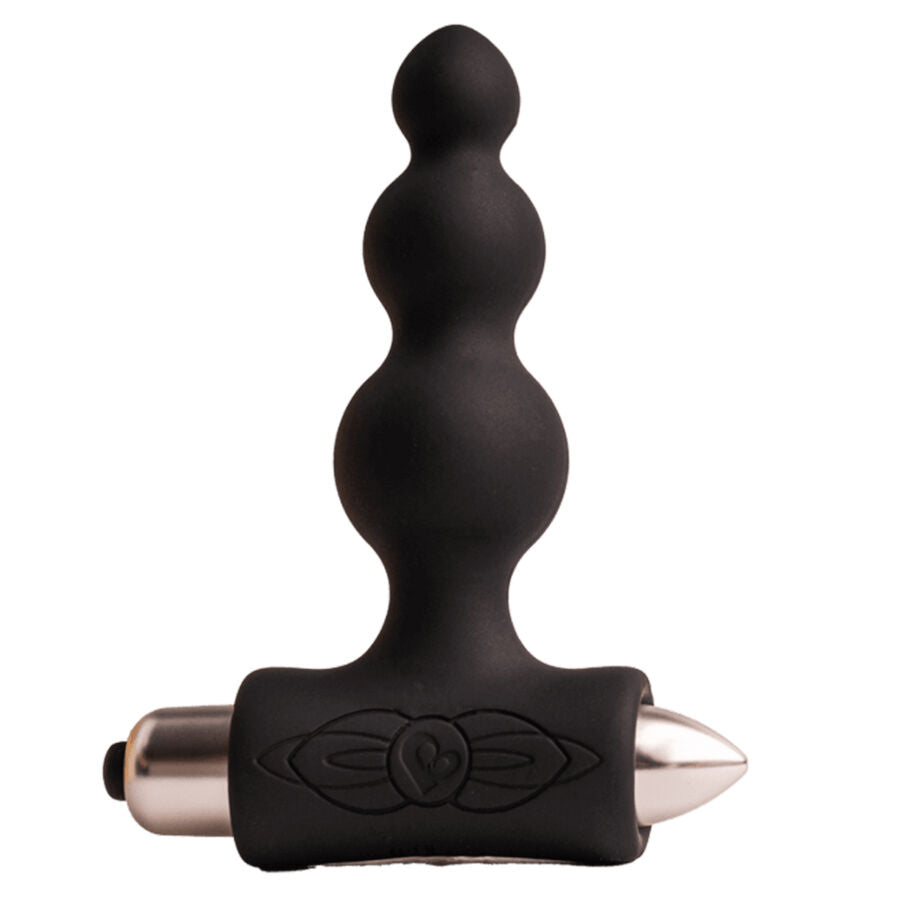 Plug Anal Vibrant Petite Sensations Bubbles Noir - Rocks-Off