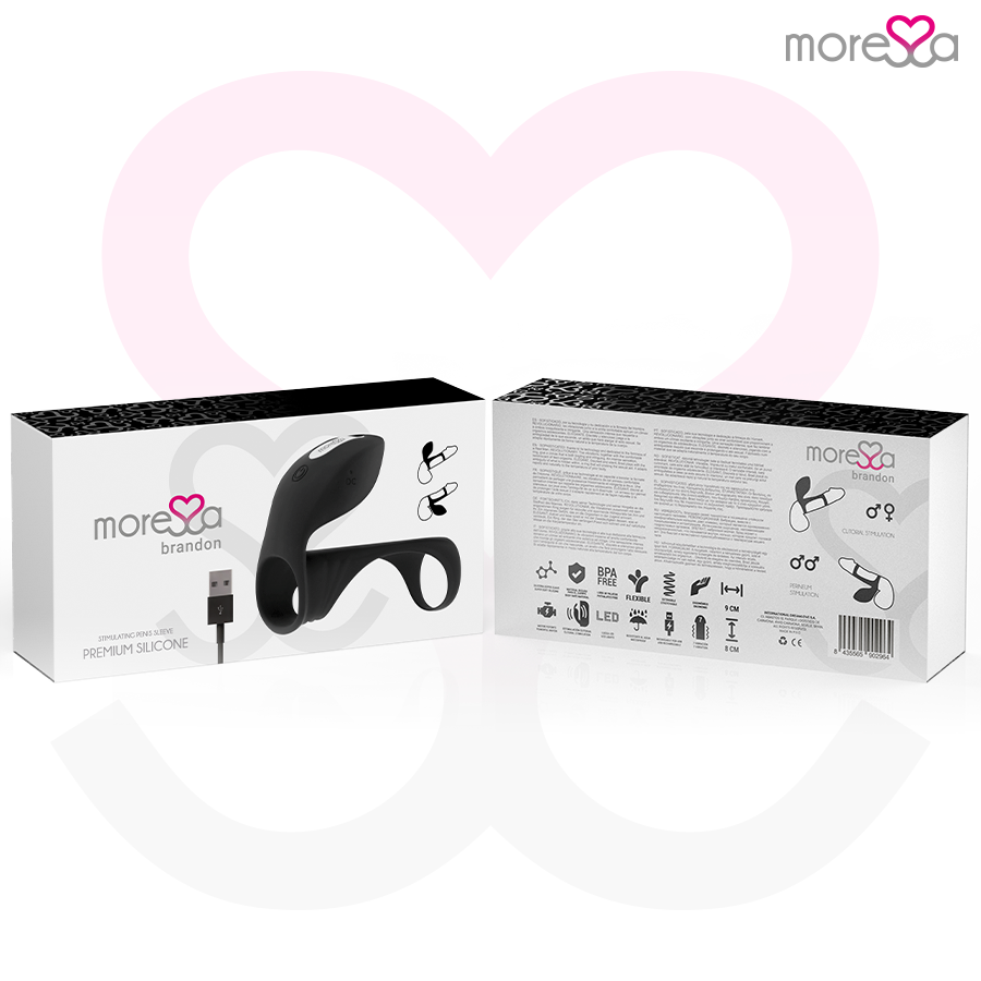 Moressa - anneau vibrateur brandon avec couvercle