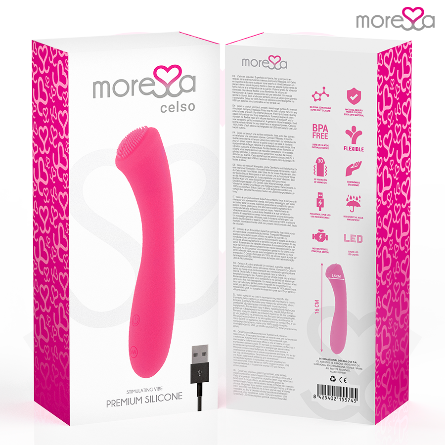 Moressa - celso rechargeable en silicone premium