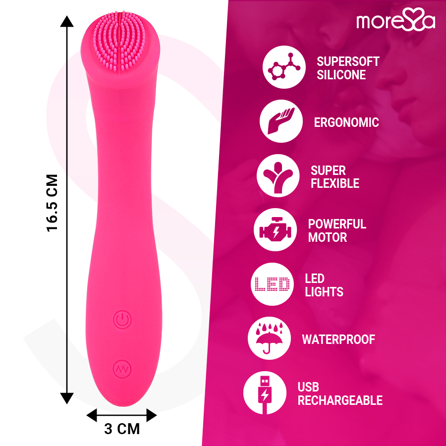 Moressa - celso rechargeable en silicone premium