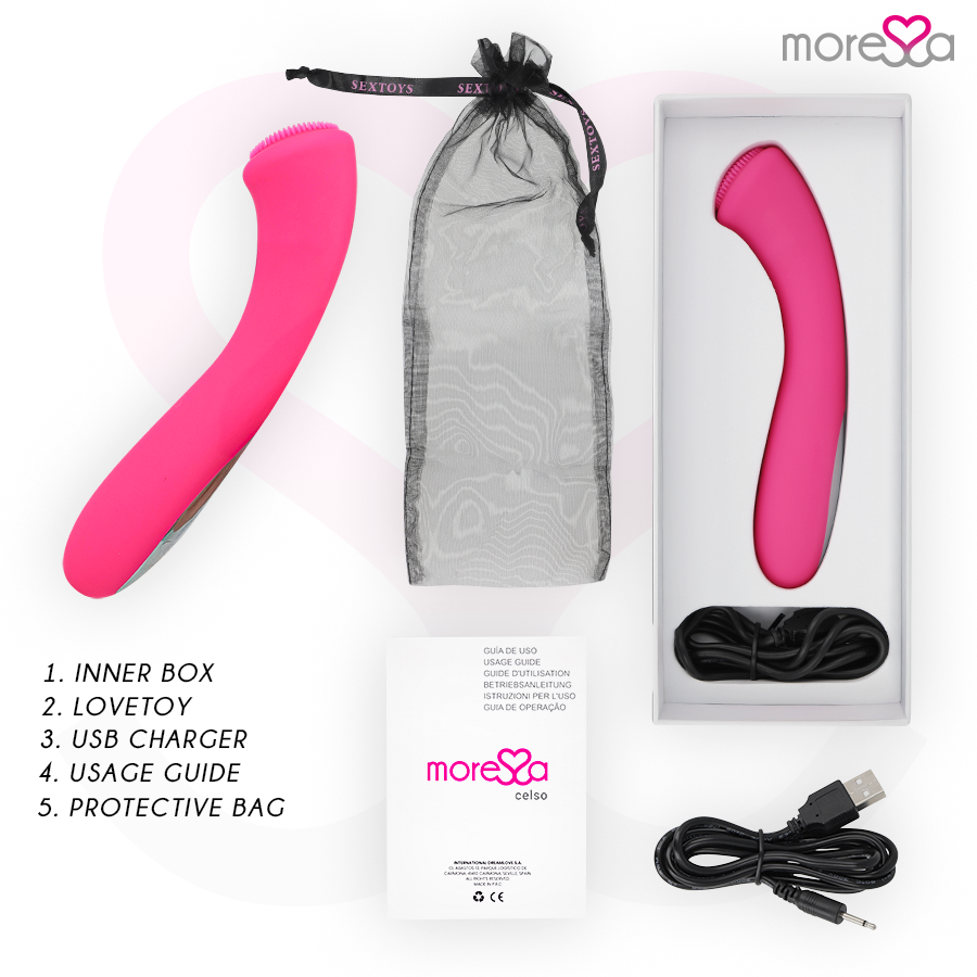 Moressa - celso rechargeable en silicone premium