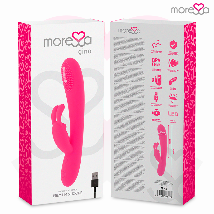 Moressa - gino rechargeable en silicone premium