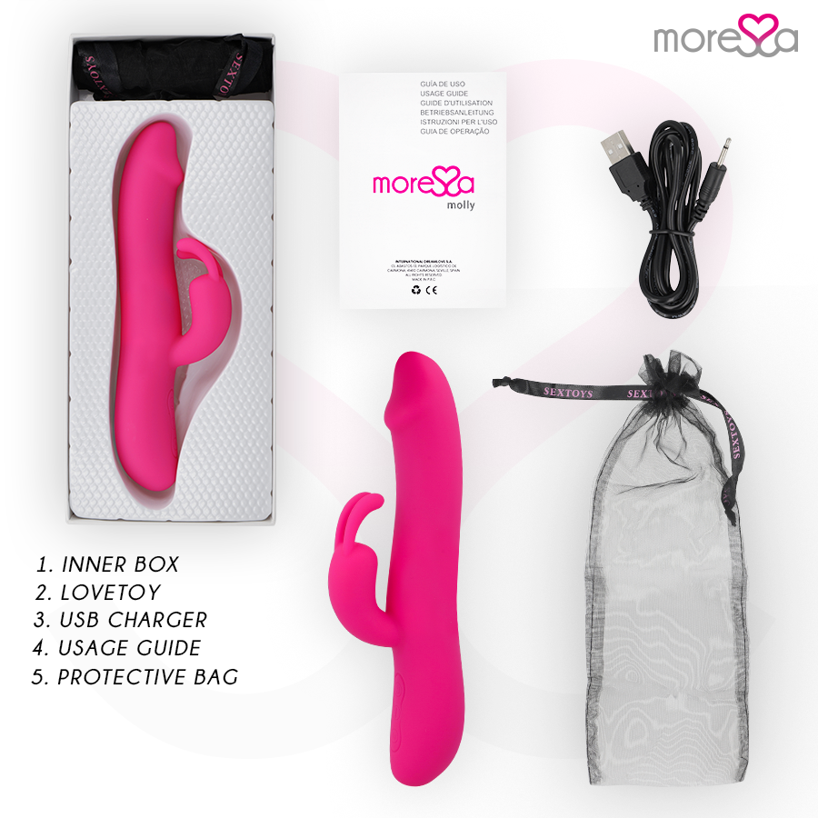 Moressa - molly rechargeable en silicone premium