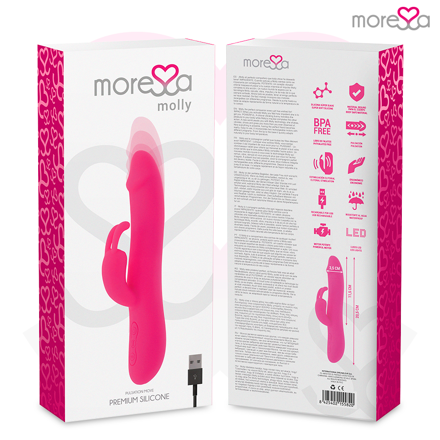 Moressa - molly rechargeable en silicone premium