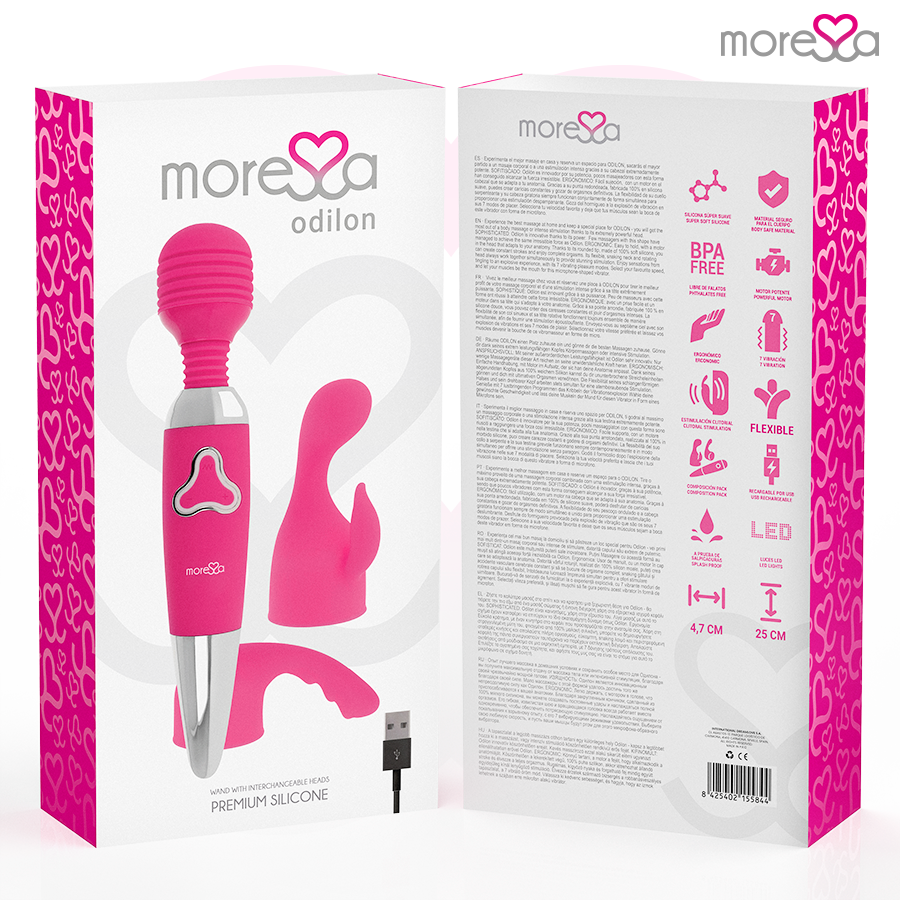 Moressa - odilon rechargeable en silicone premium