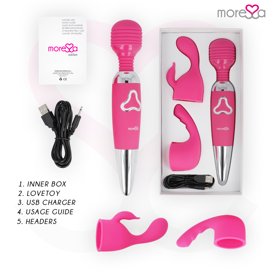 Moressa - odilon rechargeable en silicone premium