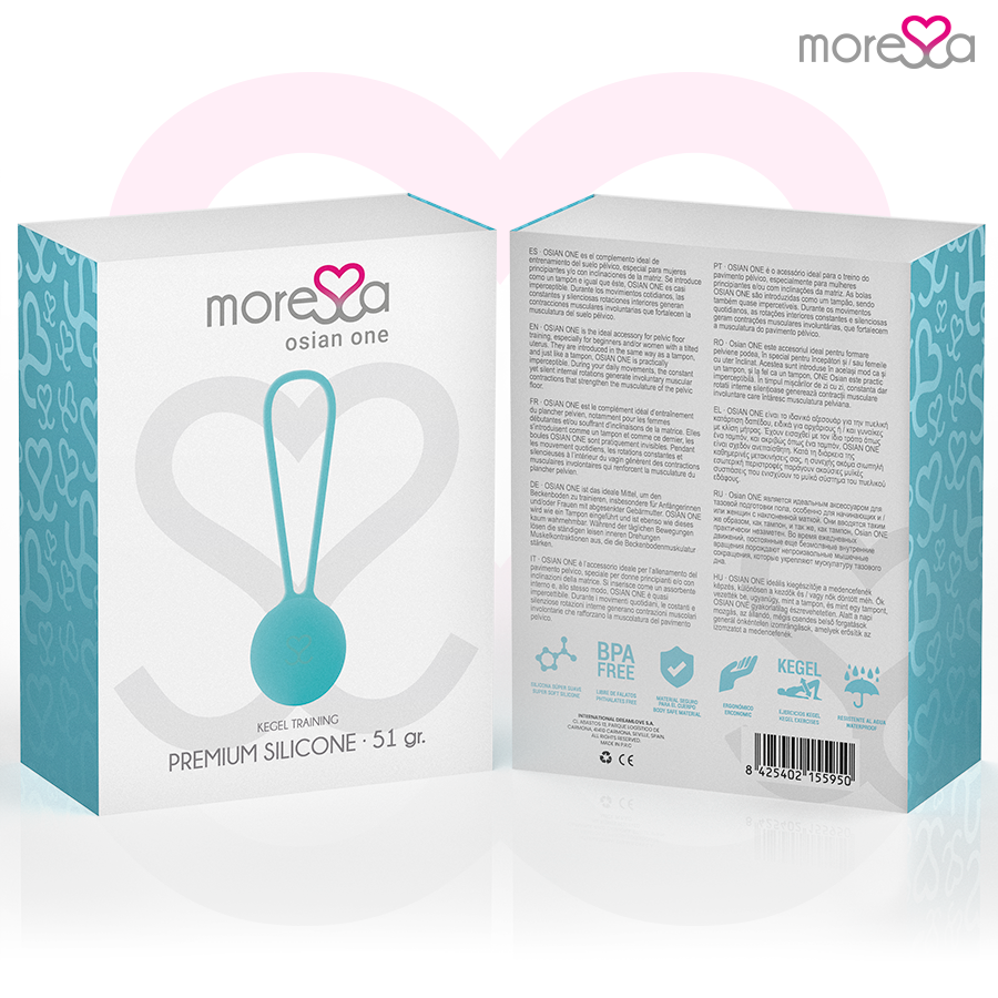 Moressa – Boules de Geisha 51 g Renforcement Plancher pelvien - Bleu