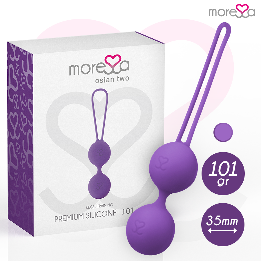 Moressa – Balle de Kegel 101 g pour le renforcement du périnée - Violet
