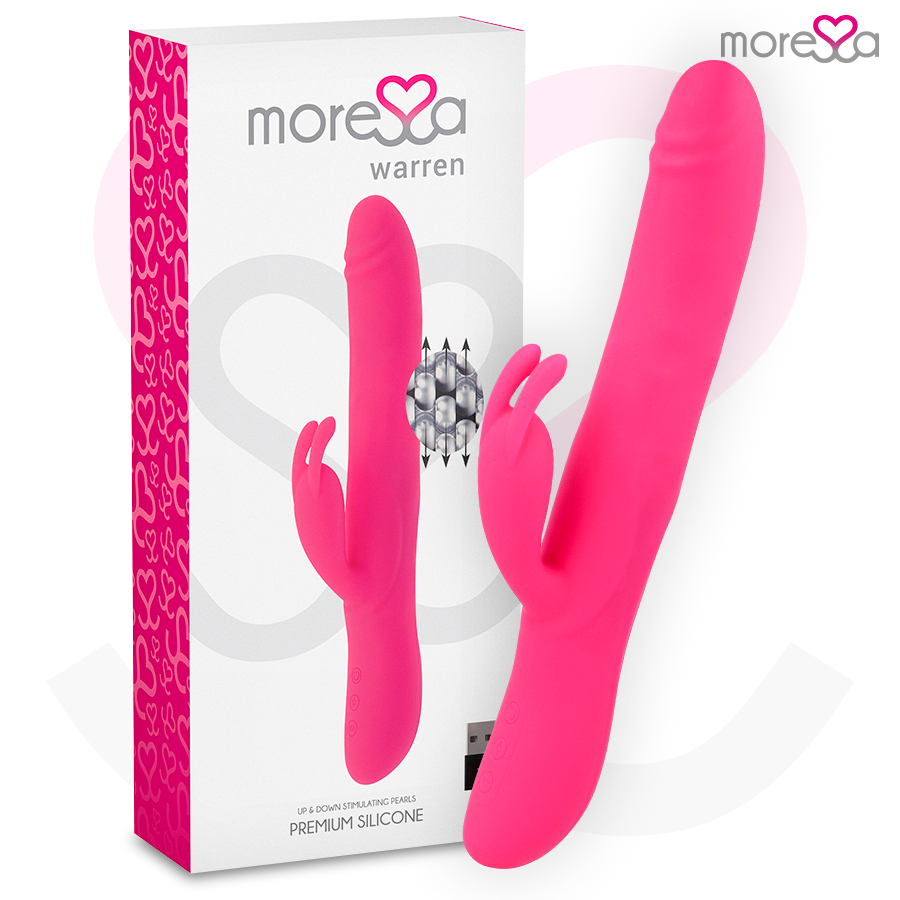 Moressa – Sextoy Rabbit Rechargeable en Silicone Warren Rose