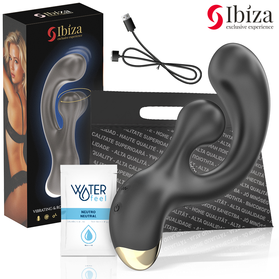 Stimulateur Double Ibiza Vibrant et Rotatif - Ibiza