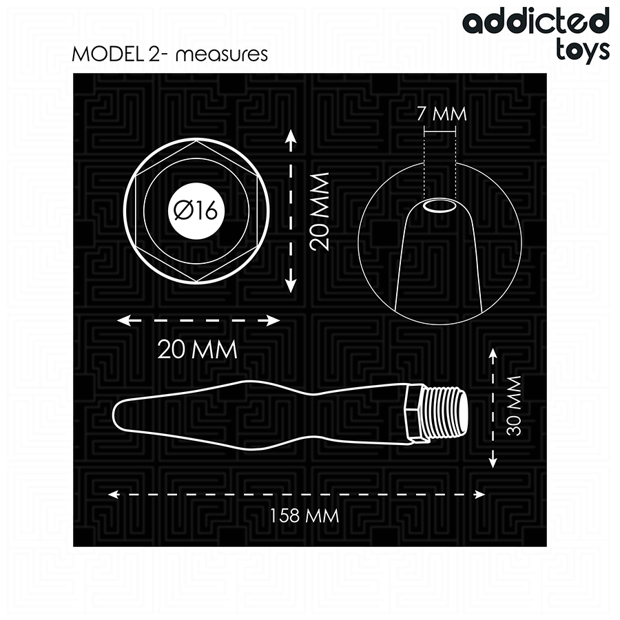 Nettoyeur Anal Adaptateur Universel Modèle 2 - Addicted Toys