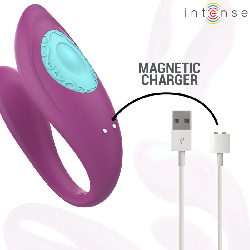 Vibrateur Annie Forme U Violet avec Télécommande - Intense
