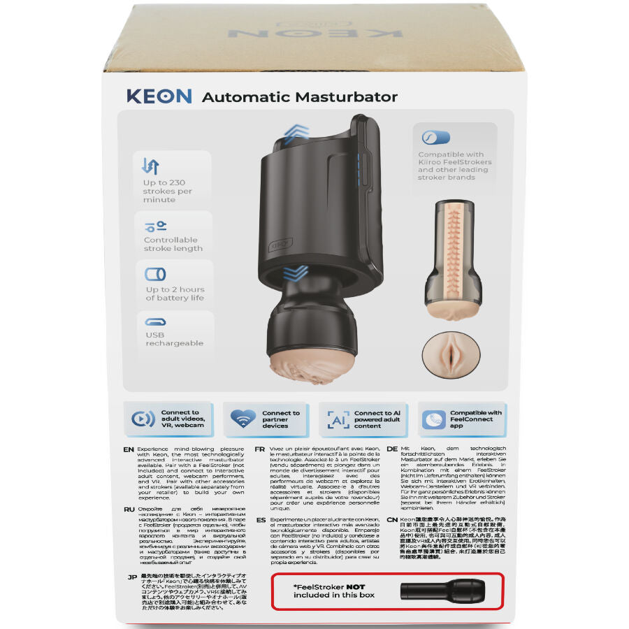 Kiiroo – Masturbateur Automatique Keon WiFi Combo – Noir
