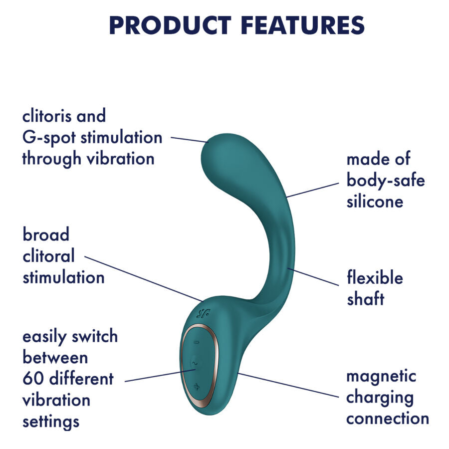 Satisfyer - Vibromasseur Rabbit G for Goddess 2 - Vert